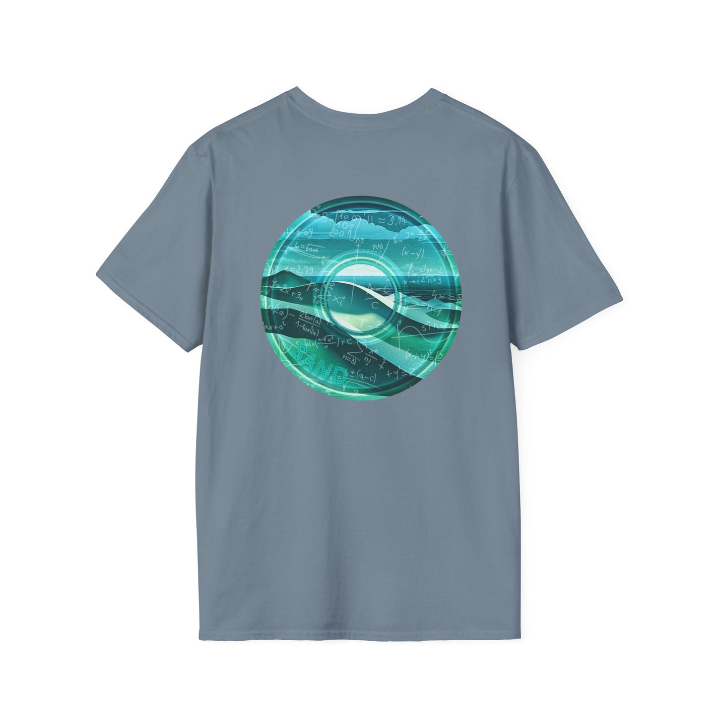Classic Donut Tee - Unisex Soft-Style - "The Equating Donut " - series 1.0  - teal donut