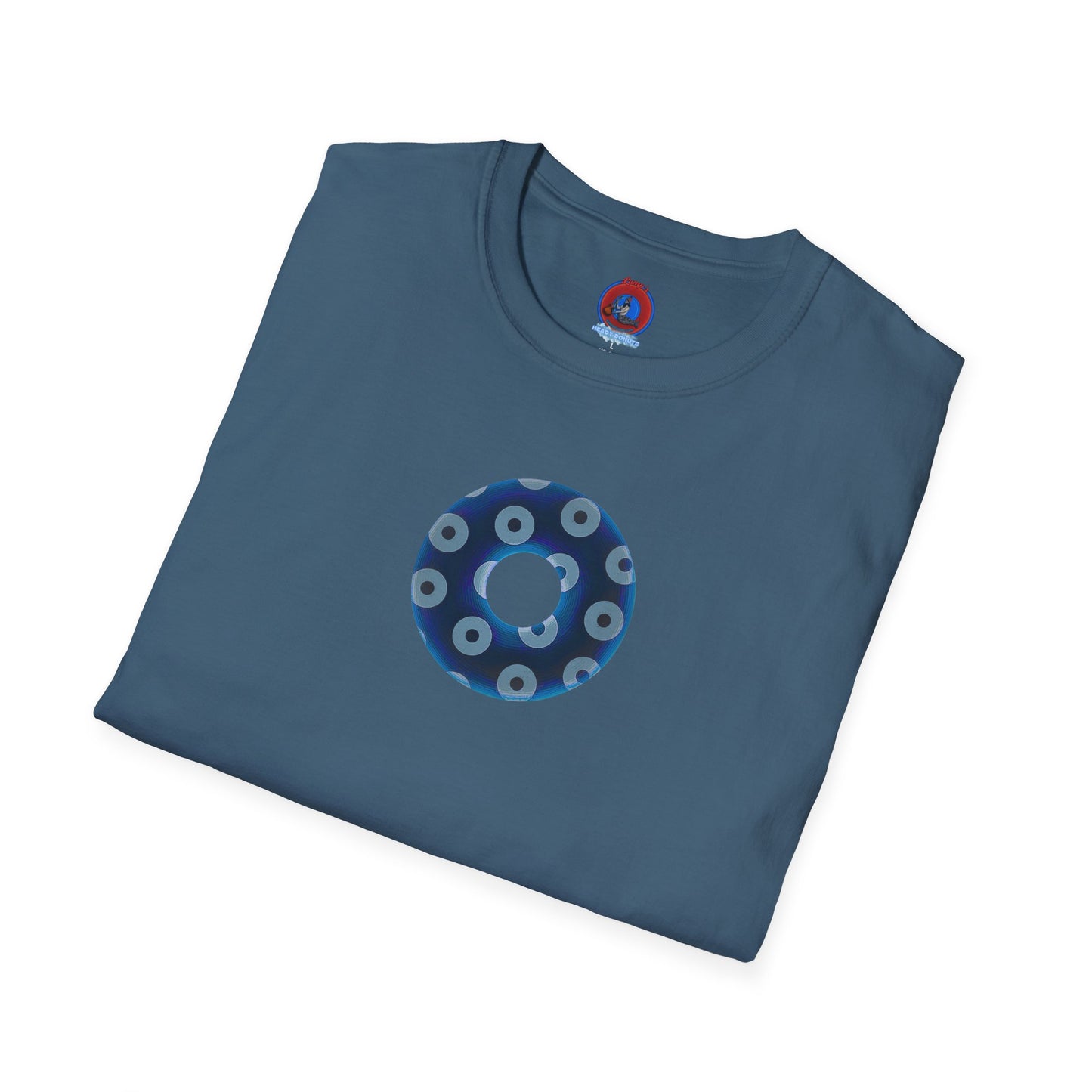 Plain Donuts/Unisex Soft-Style - "Plain Blimpy Paradoxical Donuts" - dark blue/gray donuts