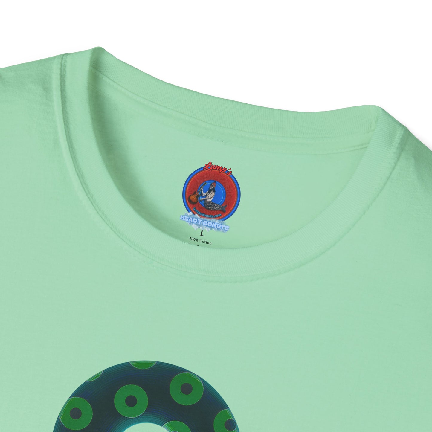 Plain Donuts/Unisex Soft-Style - "Plain Blimpy Paradoxical Donuts" - dark green/light green donuts