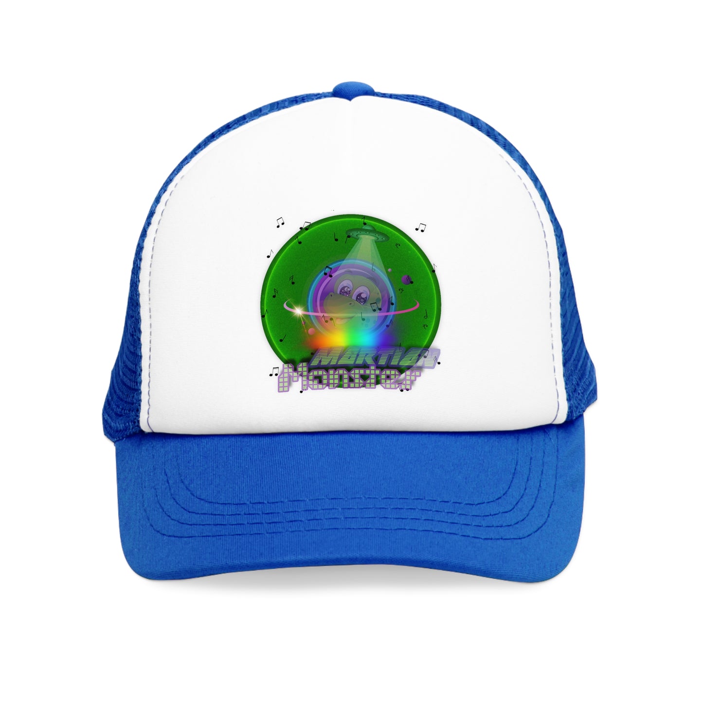 Lumpy Trucker Hat - "My Phavorite Martian" - green donut