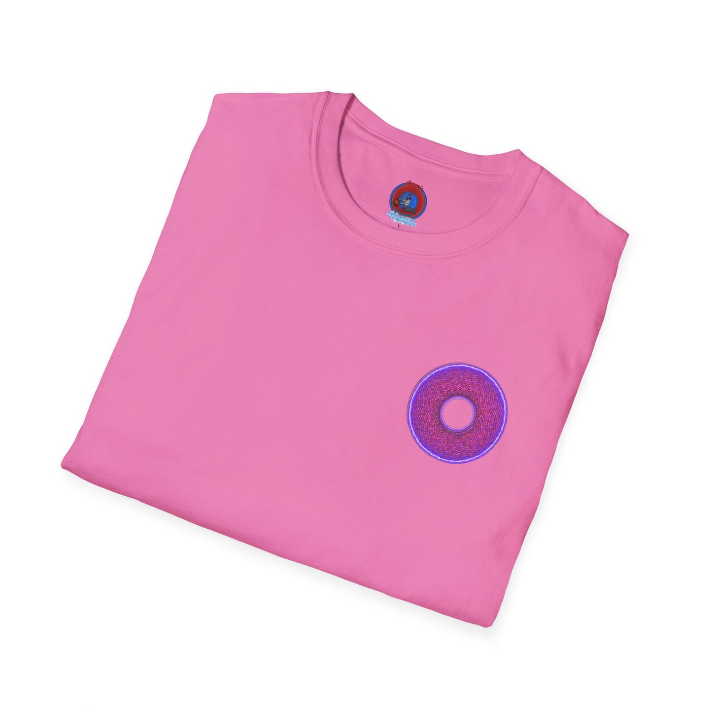 Classic Donut Tee - Unisex Soft-Style - "The Frankenstein Donut - It's Alive! " - series 1.0  - purple-ish donut