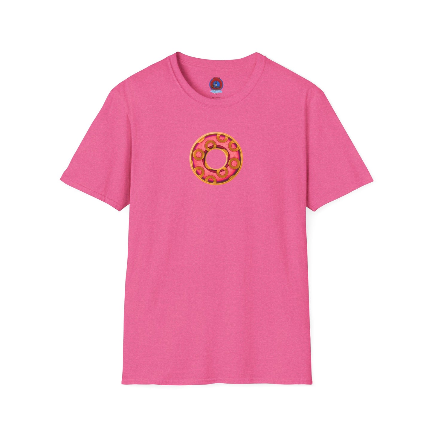 Plain Donuts/Unisex Soft-Style - "Plain Rustic Paradoxical Donuts" - rose/gold donuts