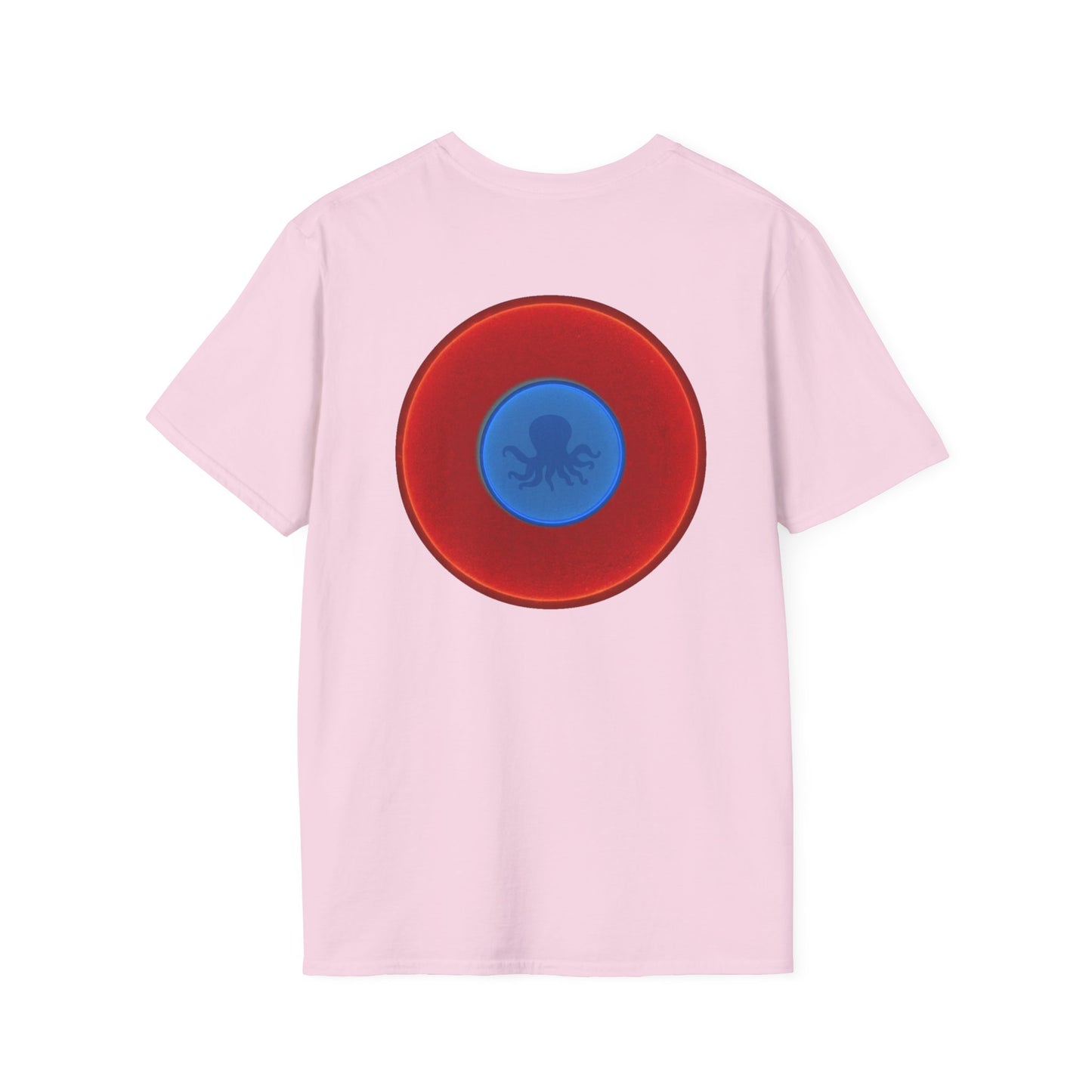 Classic Donut Tee - Unisex Soft-Style - "Octopussy Donut" - series 1.0 -  red donut