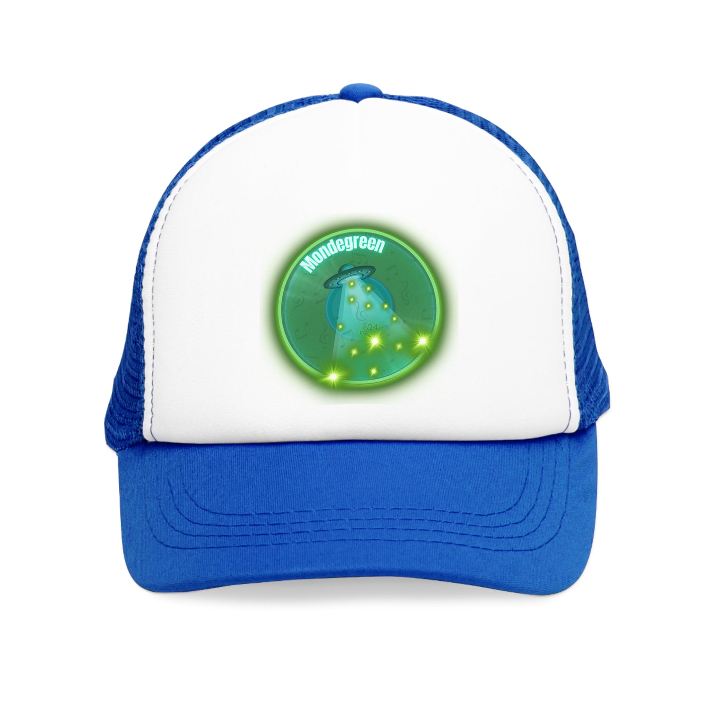 Lumpy Trucker Hat - "The Dover Donut Abduction Story" - variant 1 - green donut