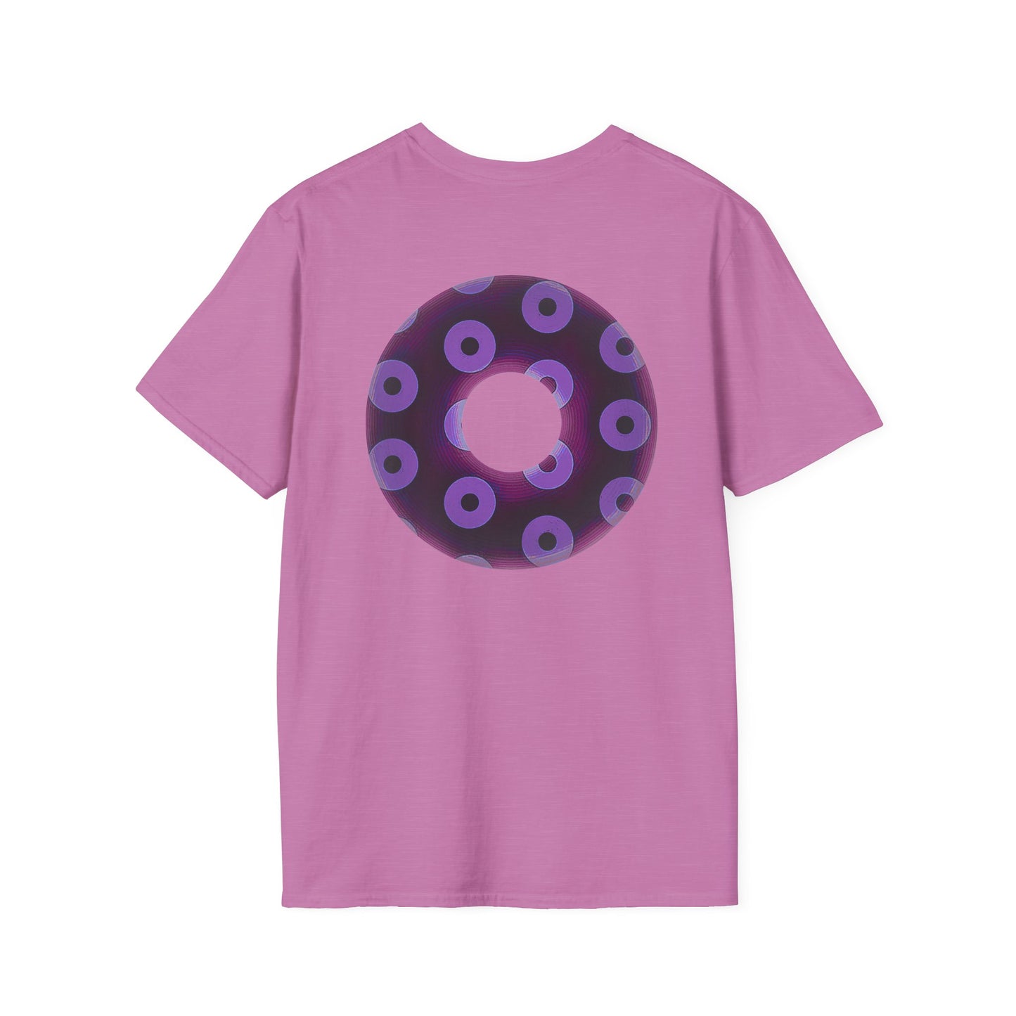 Plain Donuts/Unisex Soft-Style - "Plain Blimpy Paradoxical Donuts" - dark red violet/light purple donuts