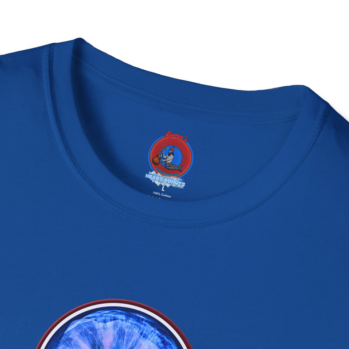 Classic Donut Tee - Unisex Soft-Style - "Wilson's Eyesore Donut Tee" - blue idonut - variant 2