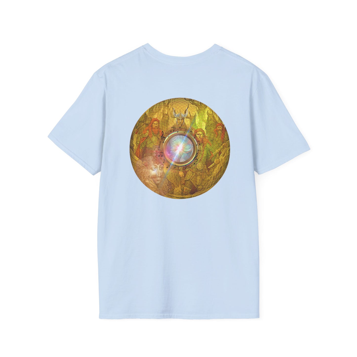 Classic Donut Tee - Unisex Soft-Style - "Vlad's Royal Donut Stash" - golden symmetrical donut