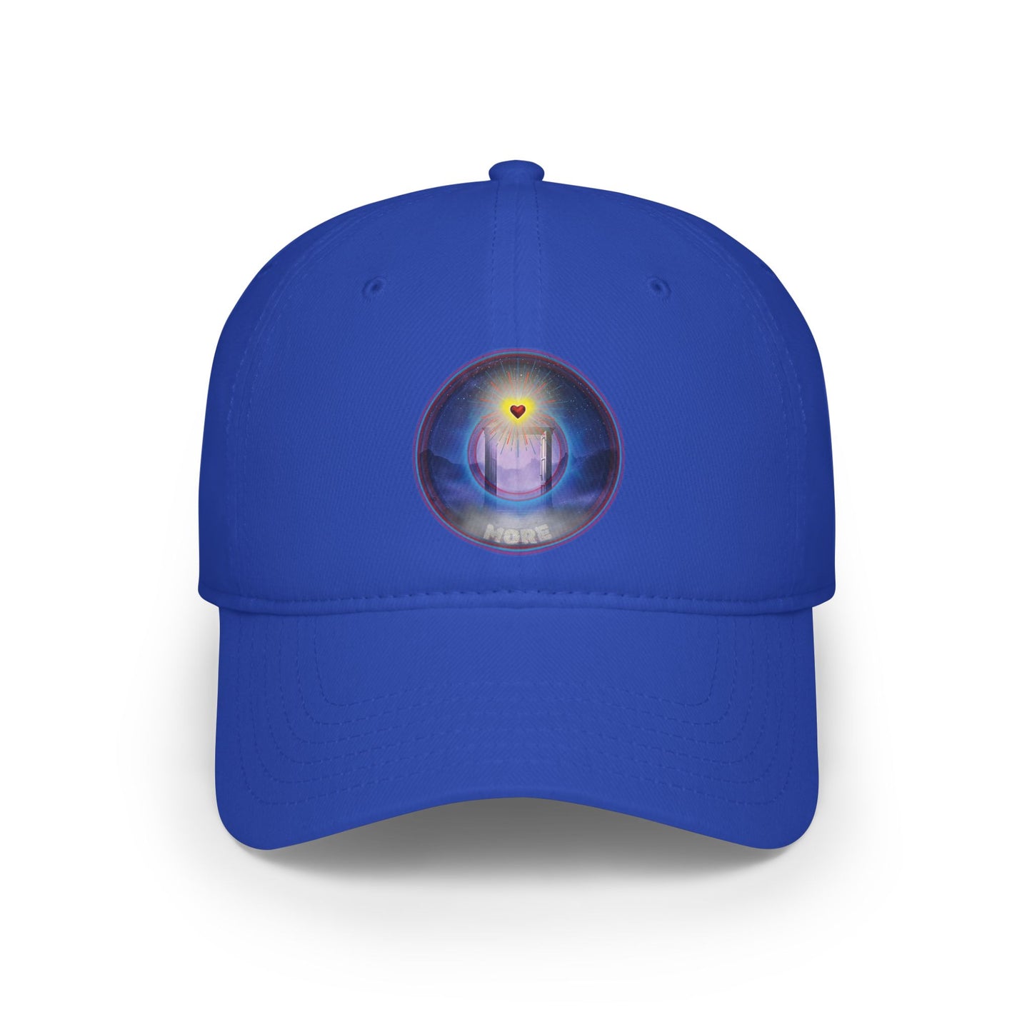 Lumpy Donut Baseball Cap - "The More Charitable Donut Cap" - blue pic donut w/ - [*charitable donut]