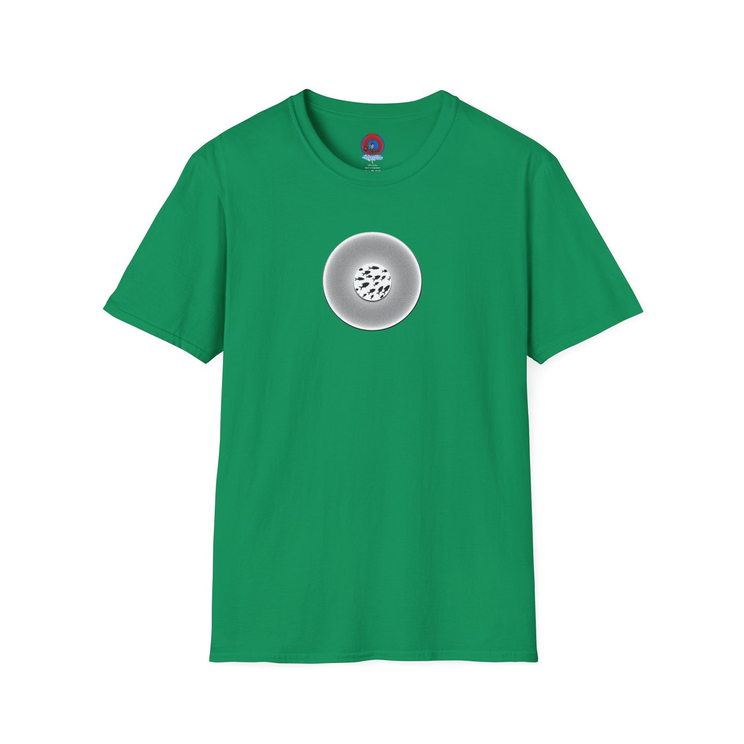 Classic Donut Tee - Unisex Soft-Style - "If I'm Swimming By" - variant 1 - white - textured donut