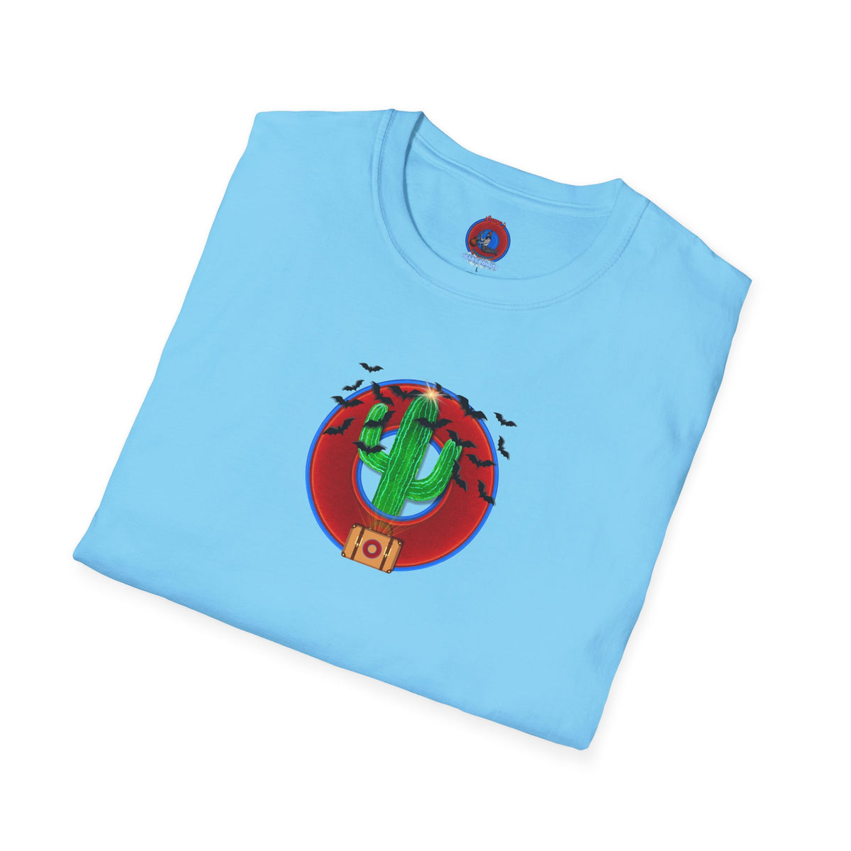 Classic Donut Tee - Unisex Soft-Style - "Raoul Duke's Sinfully Delicious Donut" - vivid red donut