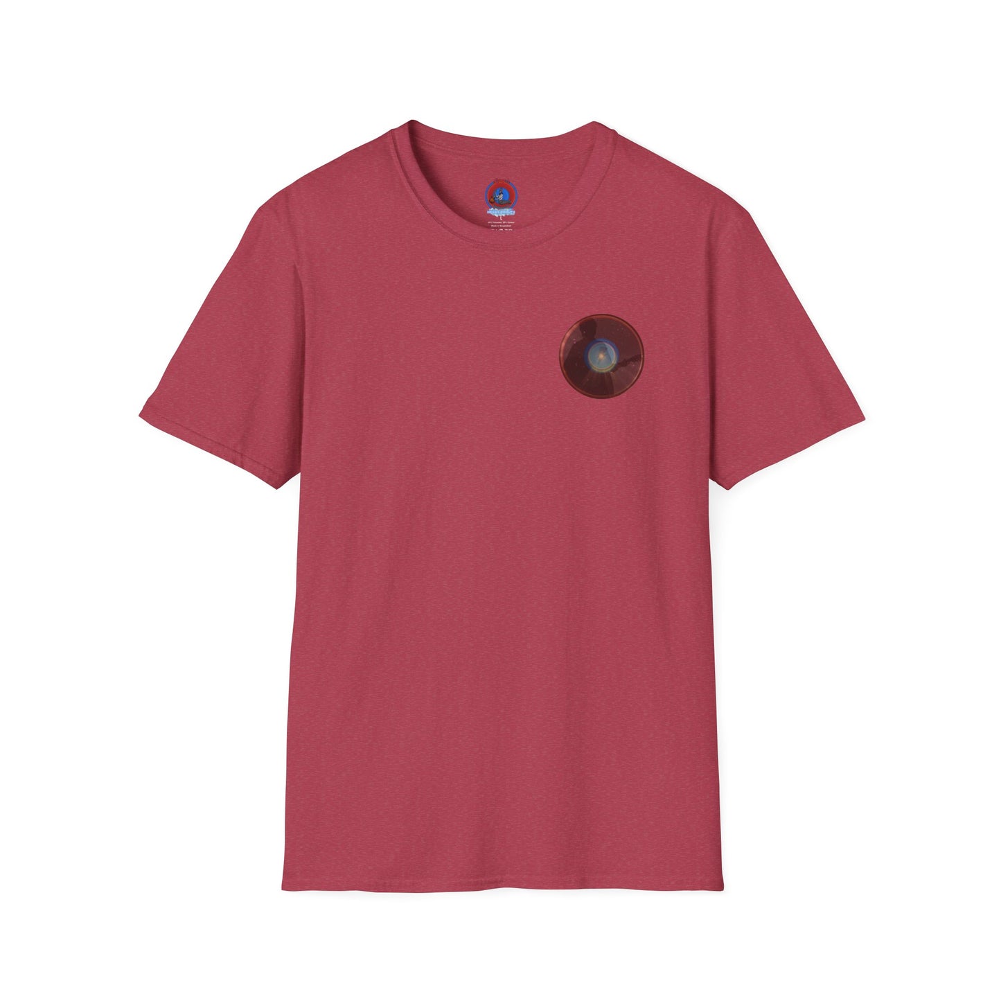 Classic Donut Tee - Unisex Soft-Style - "The Unofficial Bowie, MD Donut" - series 1.0 - crimson donut