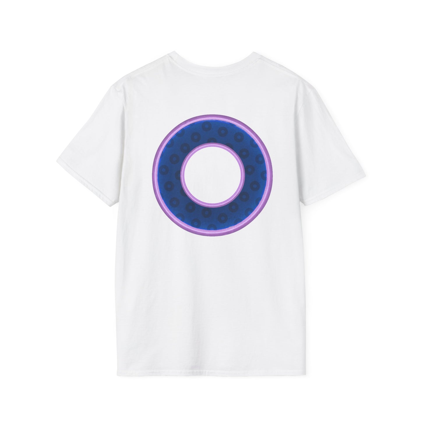 Plain Donuts/Unisex Soft-Style - "Plain Wide Mouthed Paradoxical Donuts" - dark blue/light purple donuts