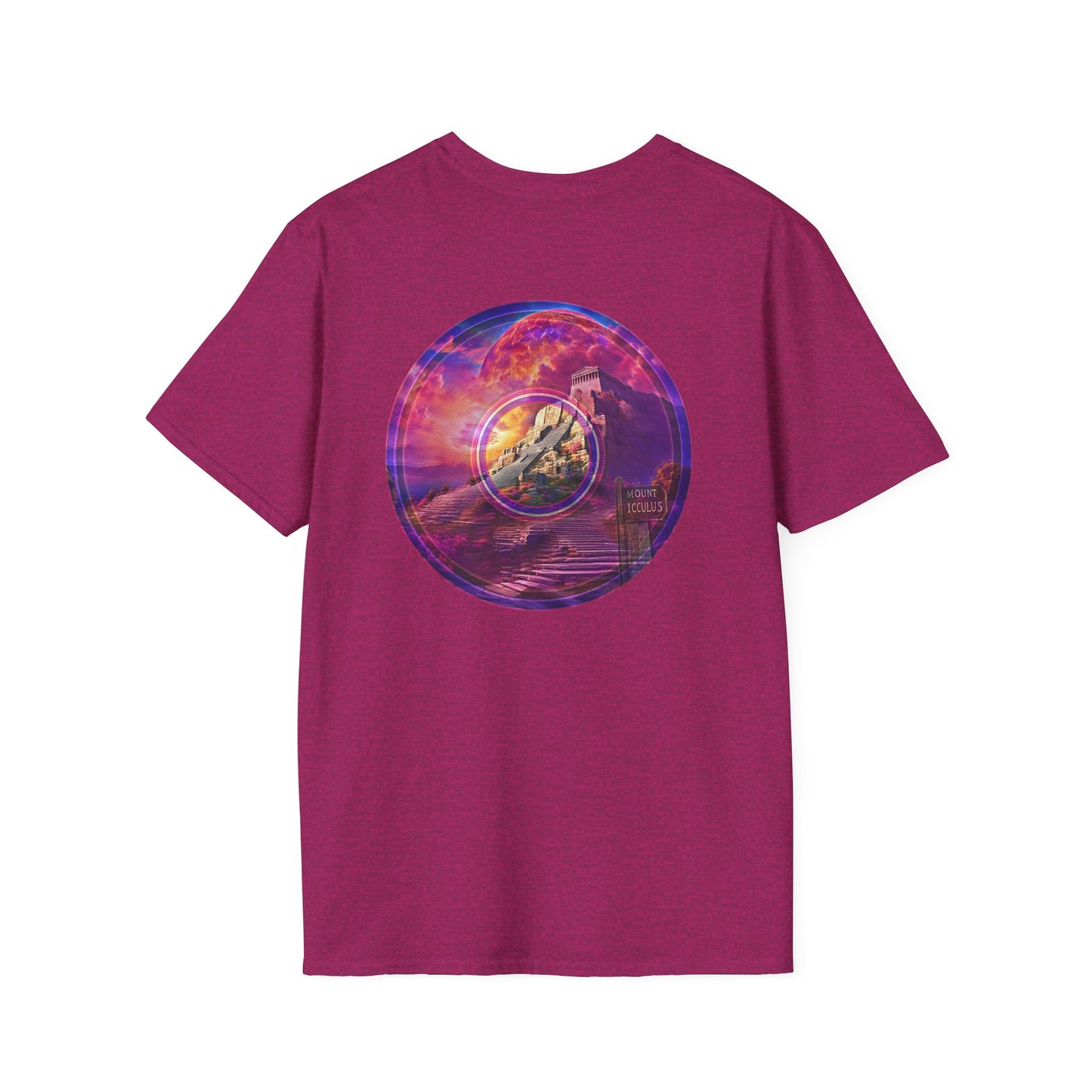 Classic Donut Tee - Unisex Soft-Style - "Icculus's Mountain Donuts " - series 1.0  - purple-ish donut