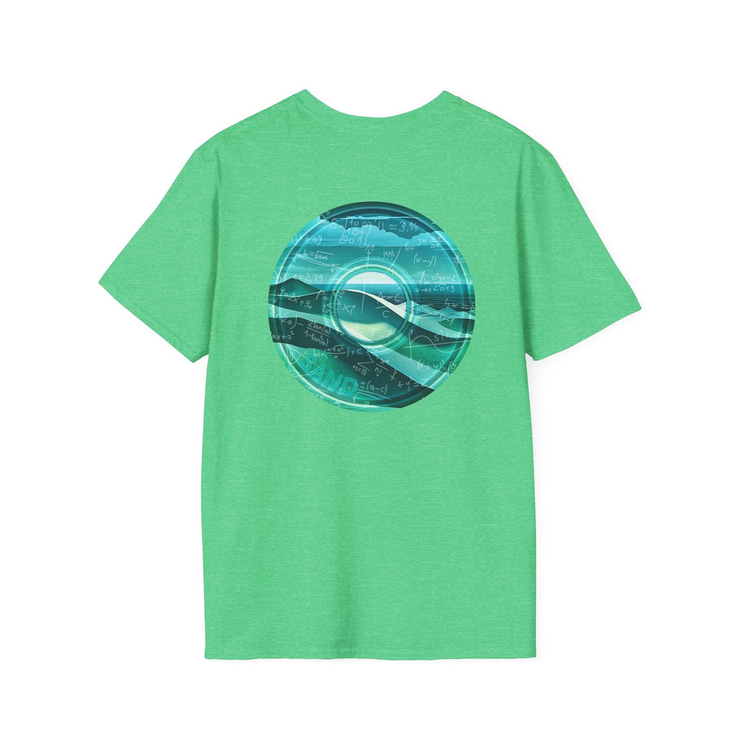 Classic Donut Tee - Unisex Soft-Style - "The Equating Donut " - series 1.0  - teal donut