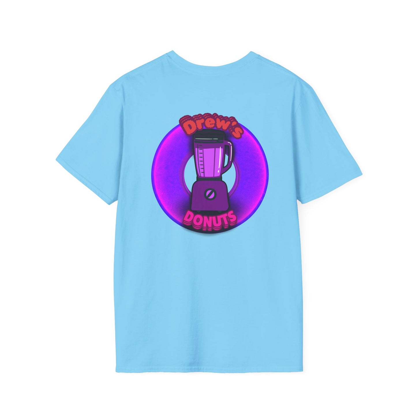 Classic Donut Tee - Unisex Soft-Style - "Drew's Donuts" - series 1.0 - purple donut