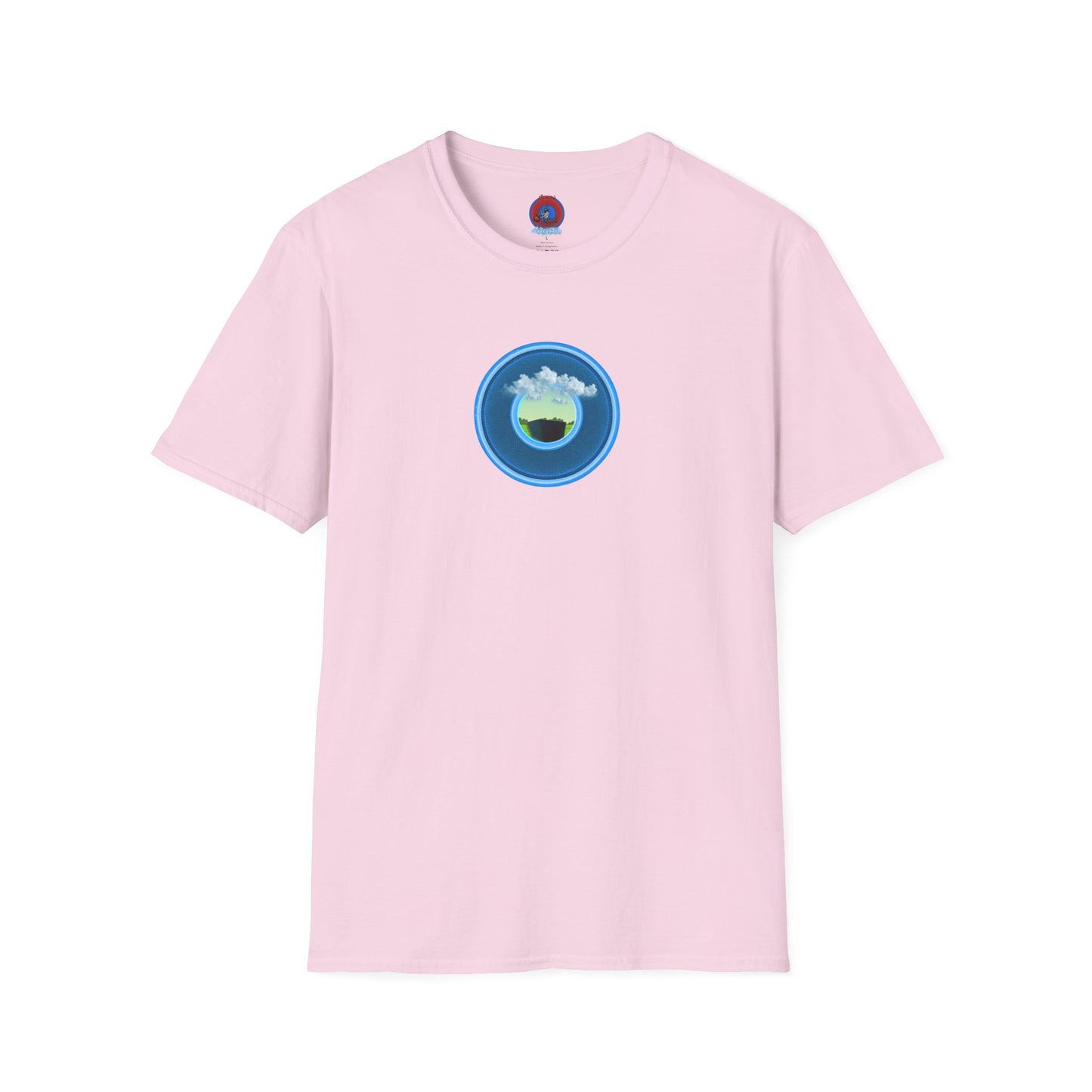 Classic Donut Tee - Unisex Soft-Style - "Got Rhombus?" - series 1.0  - variant 1 - blue/blue donut