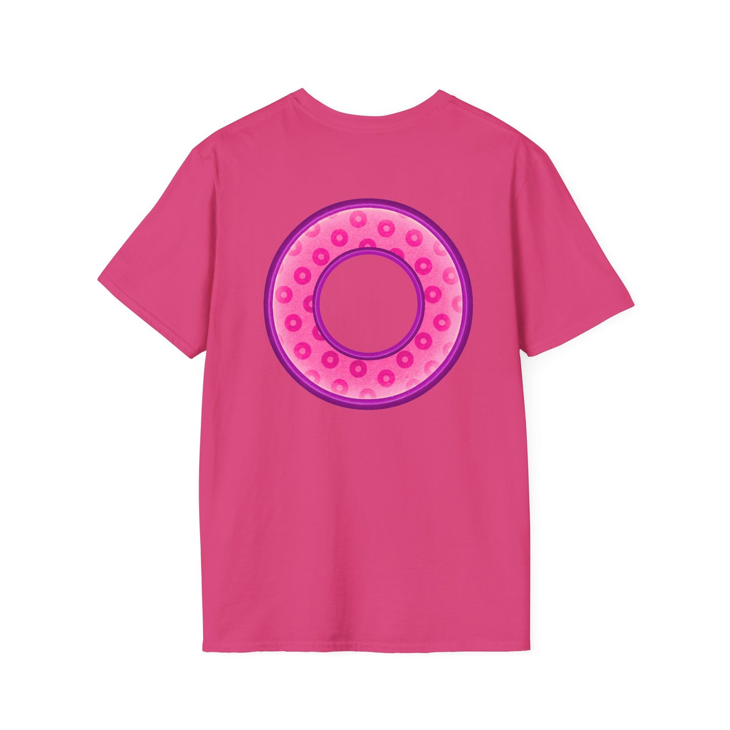 Plain Donuts/Unisex Soft-Style - "Plain Wide Mouthed Paradoxical Donuts" - pink/light purple donuts