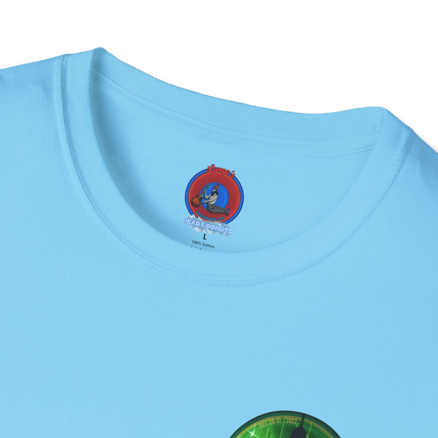 Classic Donut Tee - Unisex Soft-Style - "There was a party Dec 28-31 2022 in NYC, now tell me where were you" - series 1.0  - *green [commemorative donut]