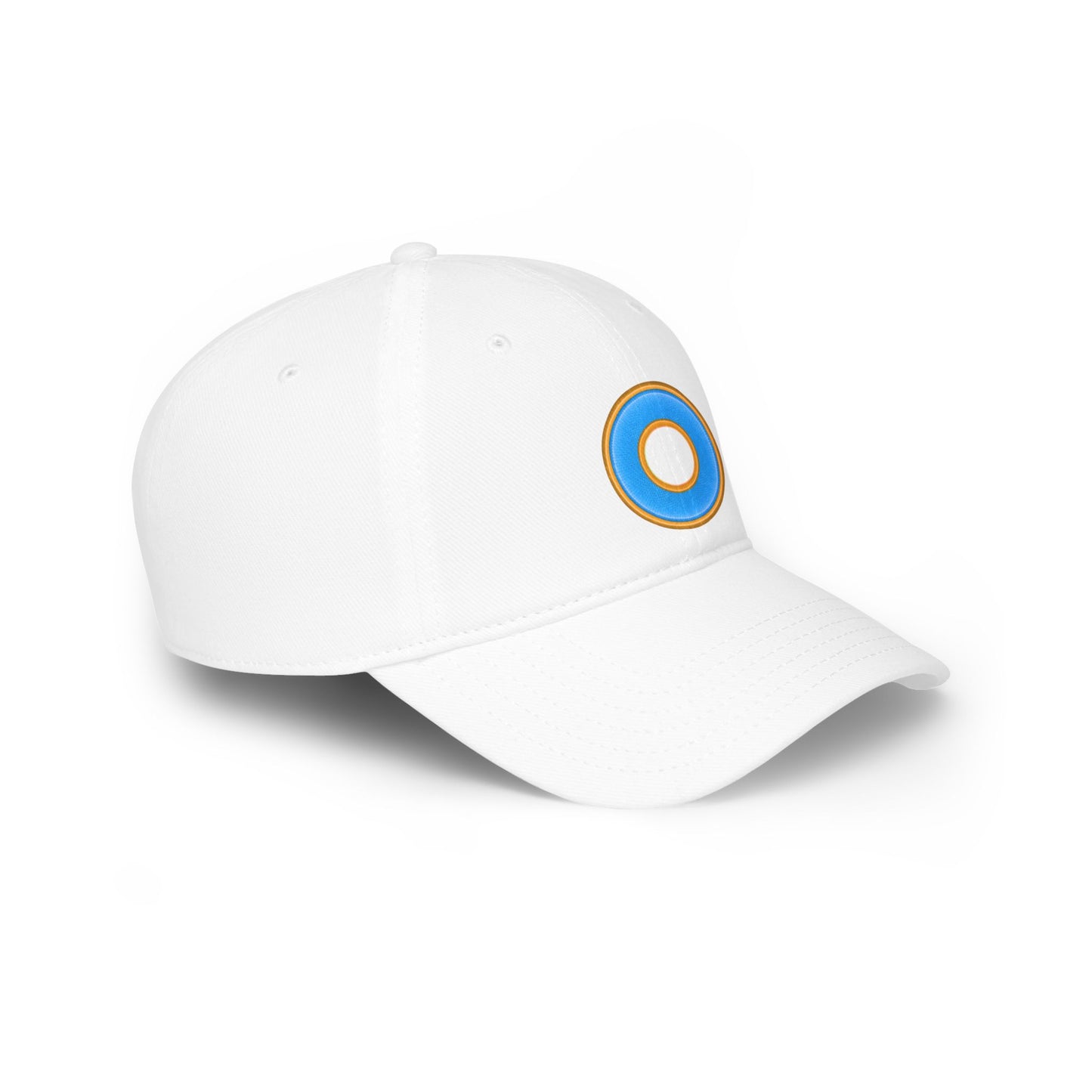 Lumpy Donut Baseball Cap - "Plain [Mary] Jane" - rustic light blue donut w/