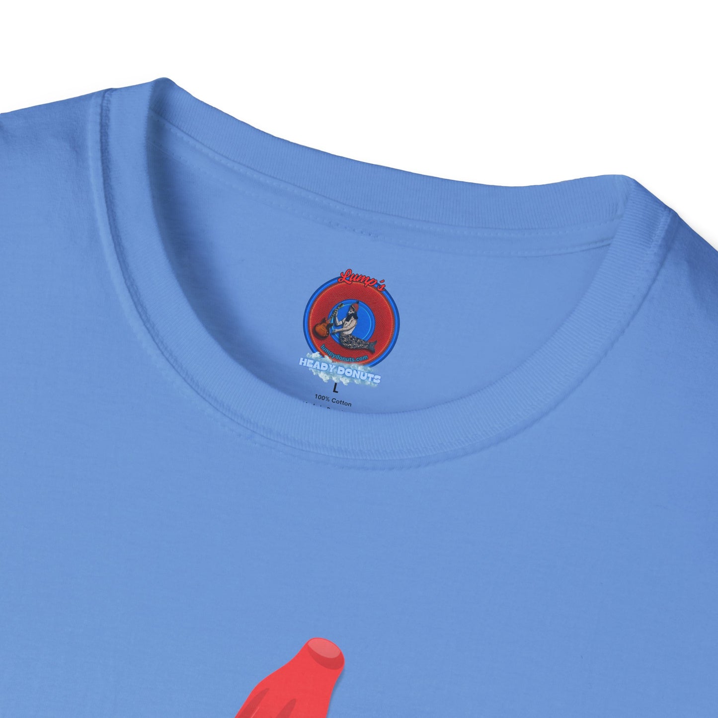 Classic Donut Tee - Unisex Soft-Style - "Blow this Popsicle Stand" - red/blue/cream - bomb pop