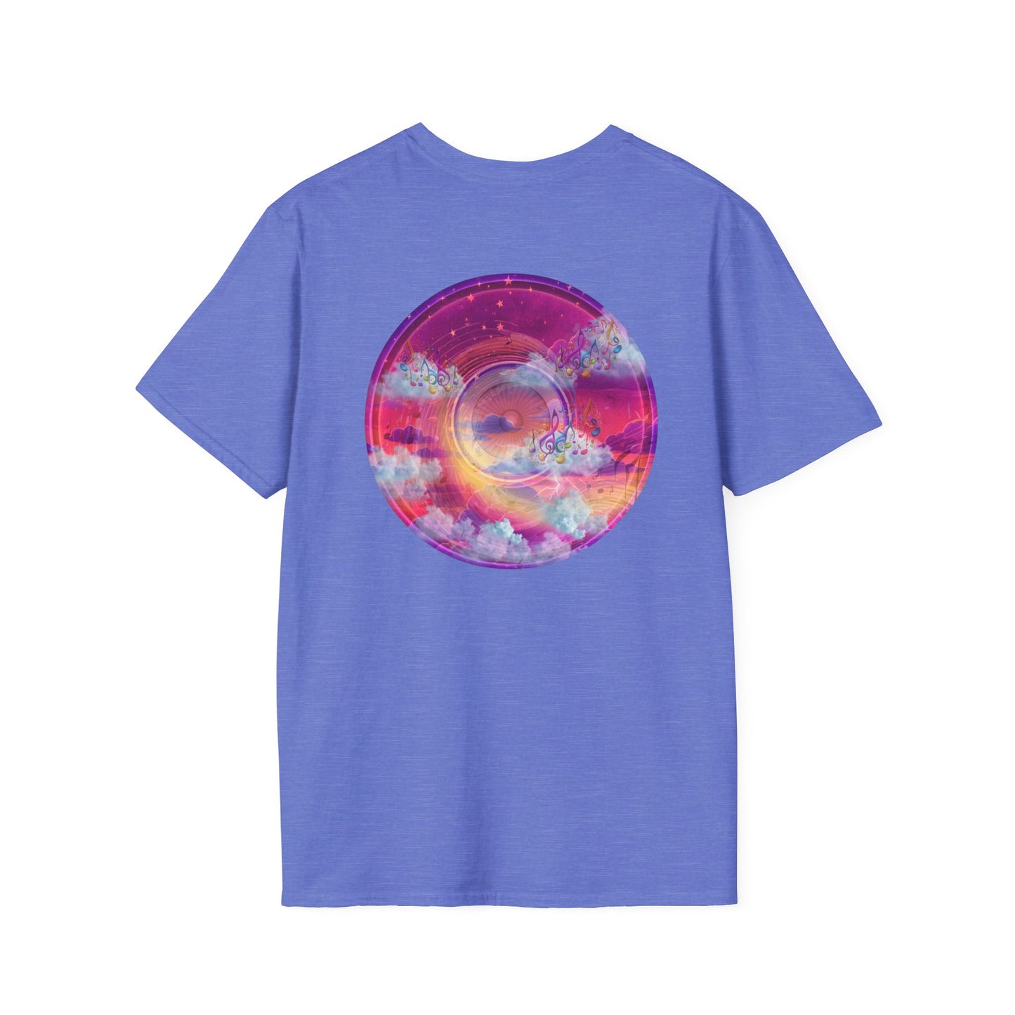 Classic Donut Tee - Unisex Soft-Style - "Pillow Donuts of Cotton" - vivid magenta pic donut