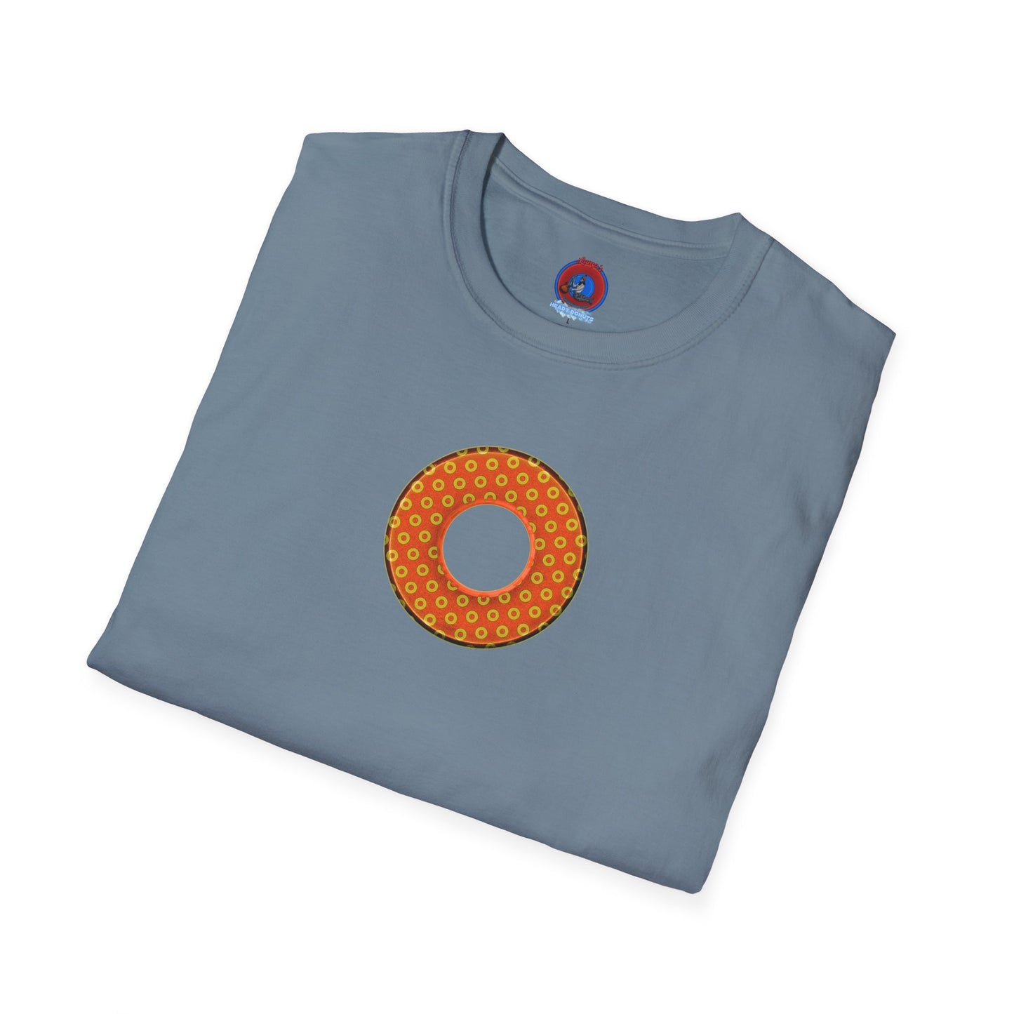Plain Donuts/Unisex Soft-Style - "Plain Electric Paradoxical Donuts" - gold/orange donuts