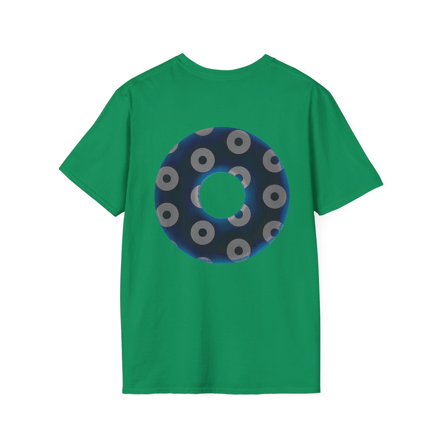 Plain Donuts/Unisex Soft-Style - "Plain Blimpy Paradoxical Donuts" - dark blue/gray donuts