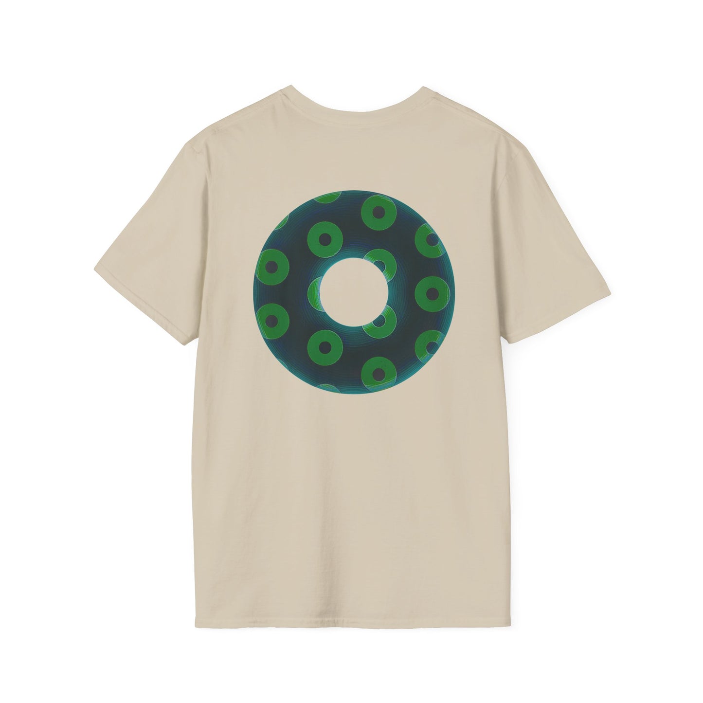 Plain Donuts/Unisex Soft-Style - "Plain Blimpy Paradoxical Donuts" - dark green/light green donuts