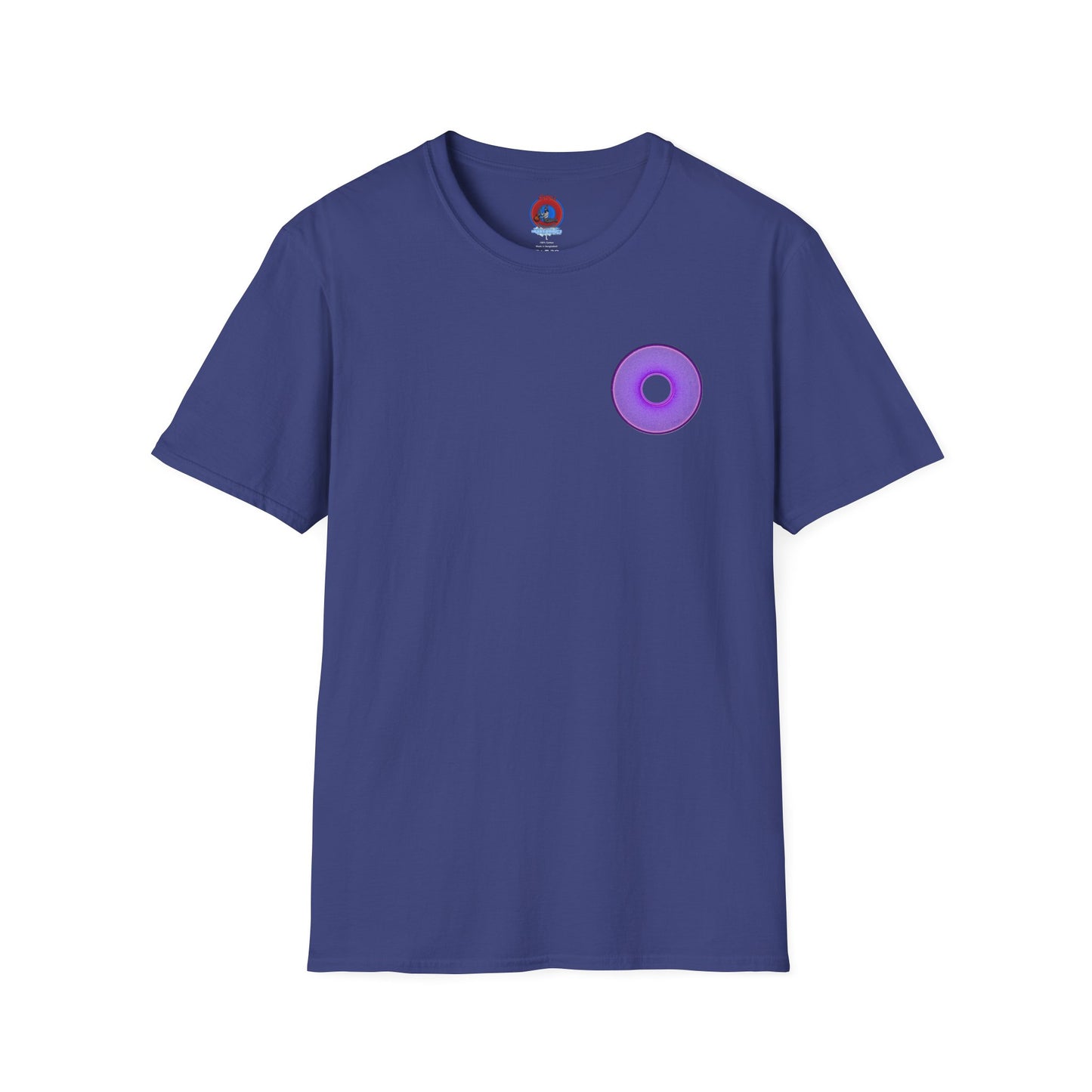 Classic Donut Tee - Unisex Soft-Style - "The Joker's Personal Tees - Troubadour Edition" - series 1.0 - variant 1 - purple donut