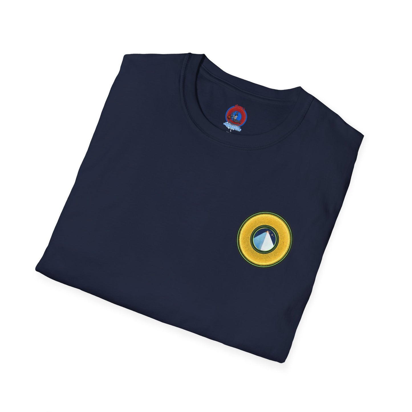 Classic Donut Tee - Unisex Soft-Style - "Limestone Donuts so Large" - variant 3 - golden donut