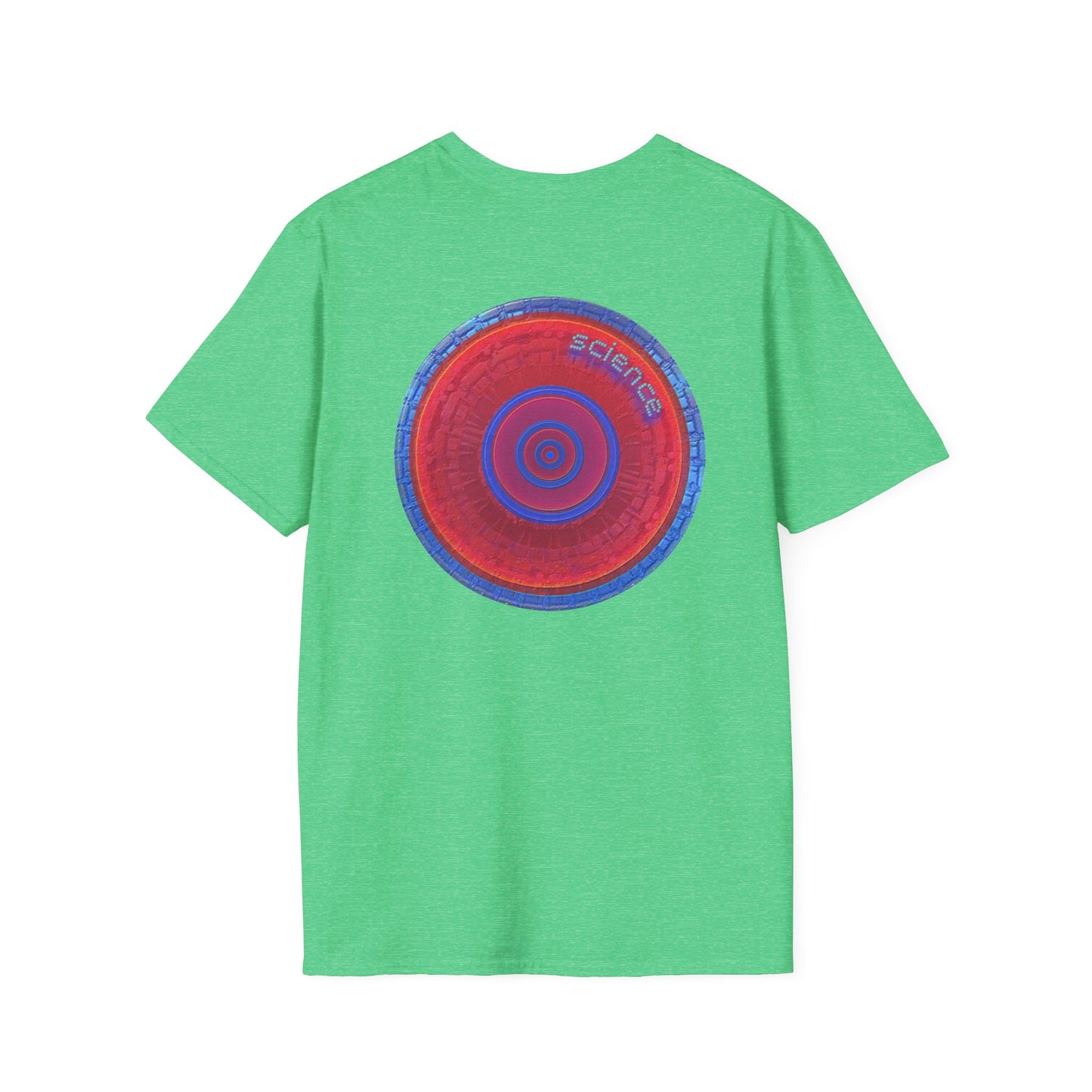 Classic Donut Tee - Unisex Soft-Style - "Tube Donuts" - series 1.0 - red donut/lighter blue bordering