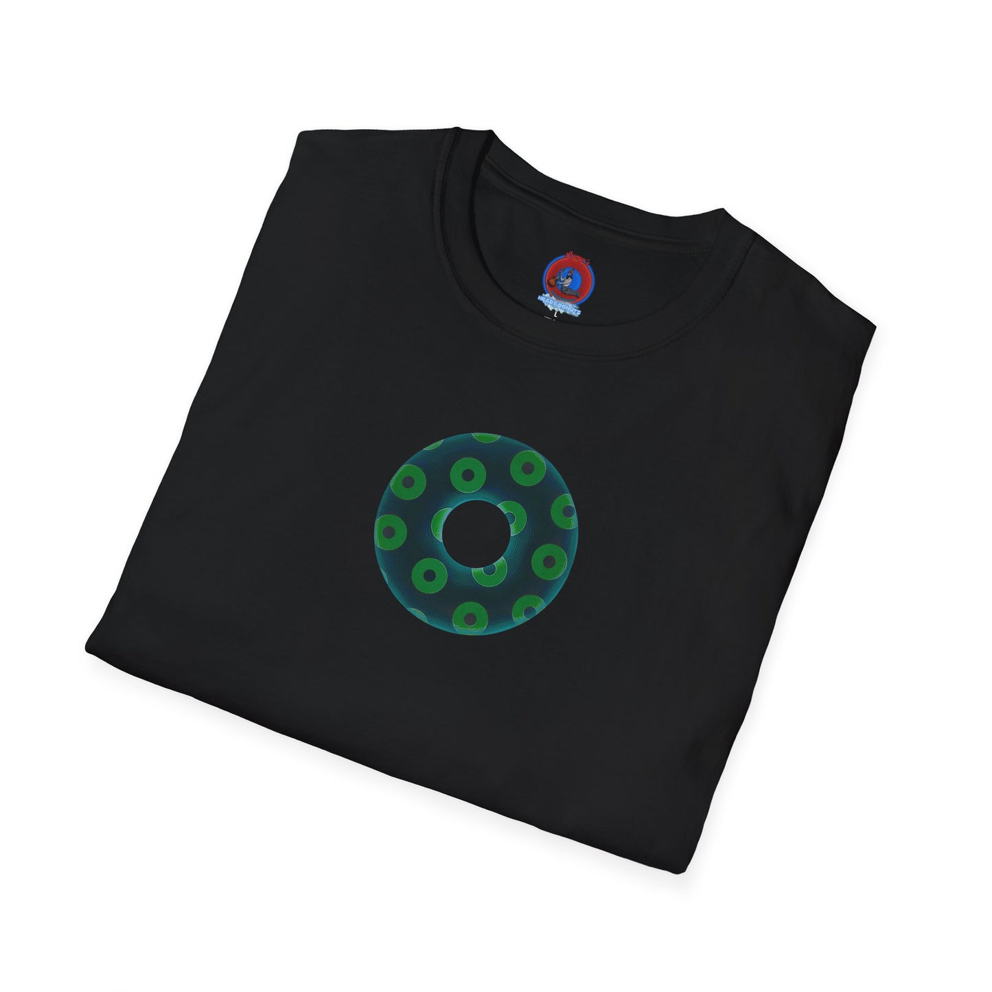 Plain Donuts/Unisex Soft-Style - "Plain Blimpy Paradoxical Donuts" - dark green/light green donuts