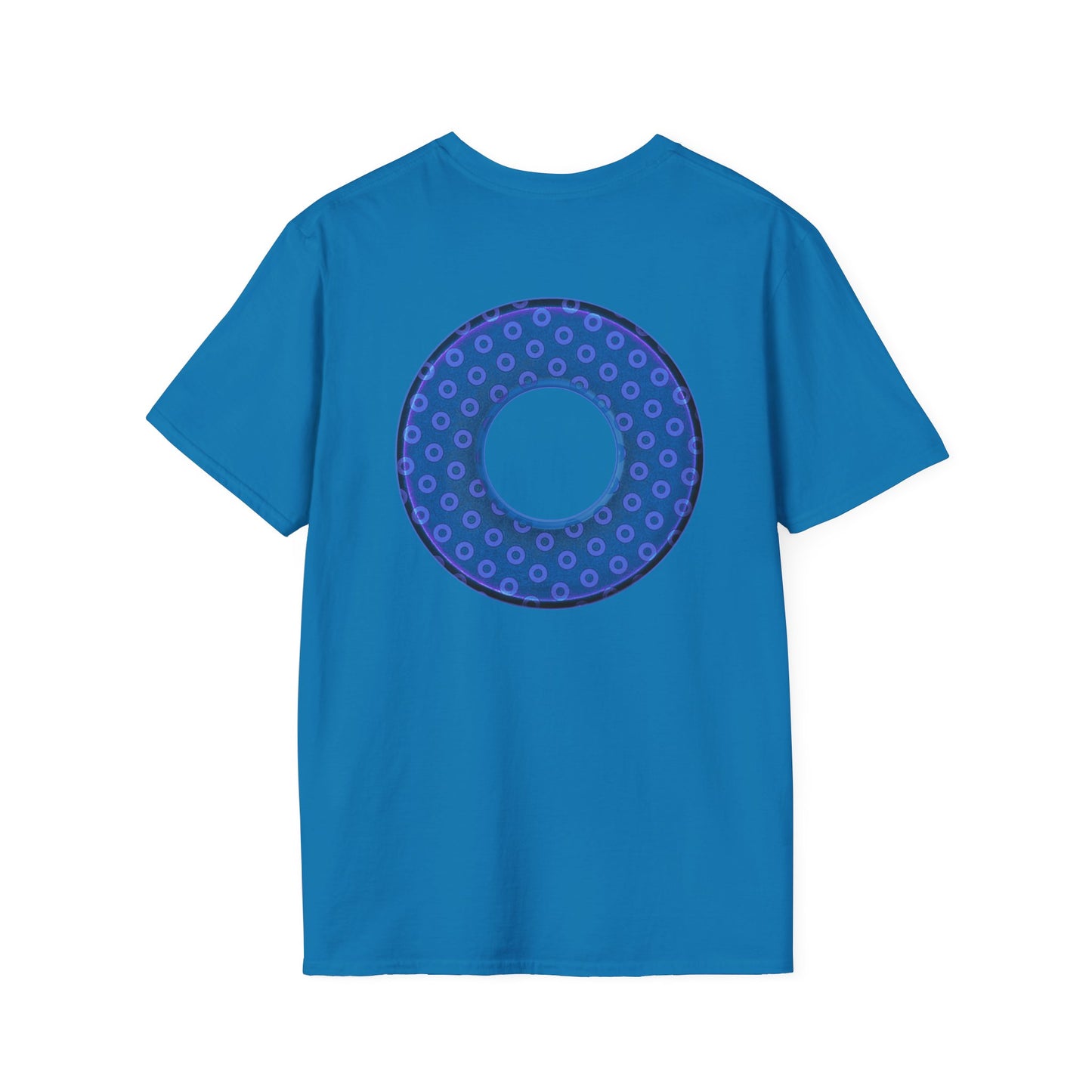 Plain Donuts/Unisex Soft-Style - "Plain Electric Paradoxical Donuts" - light purple/dark blue donuts