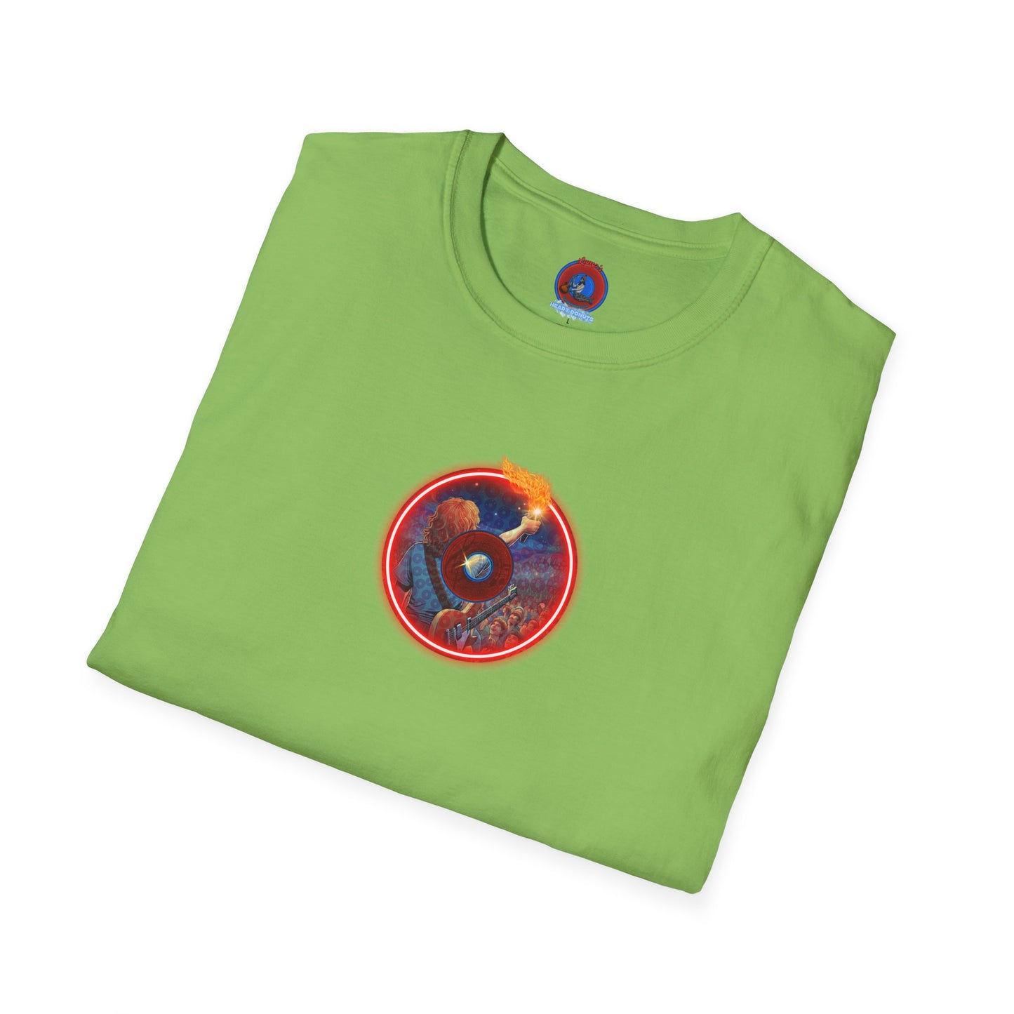 Classic Donut Tee - Unisex Soft-Style - "Torchbearer's Donut " - red donut