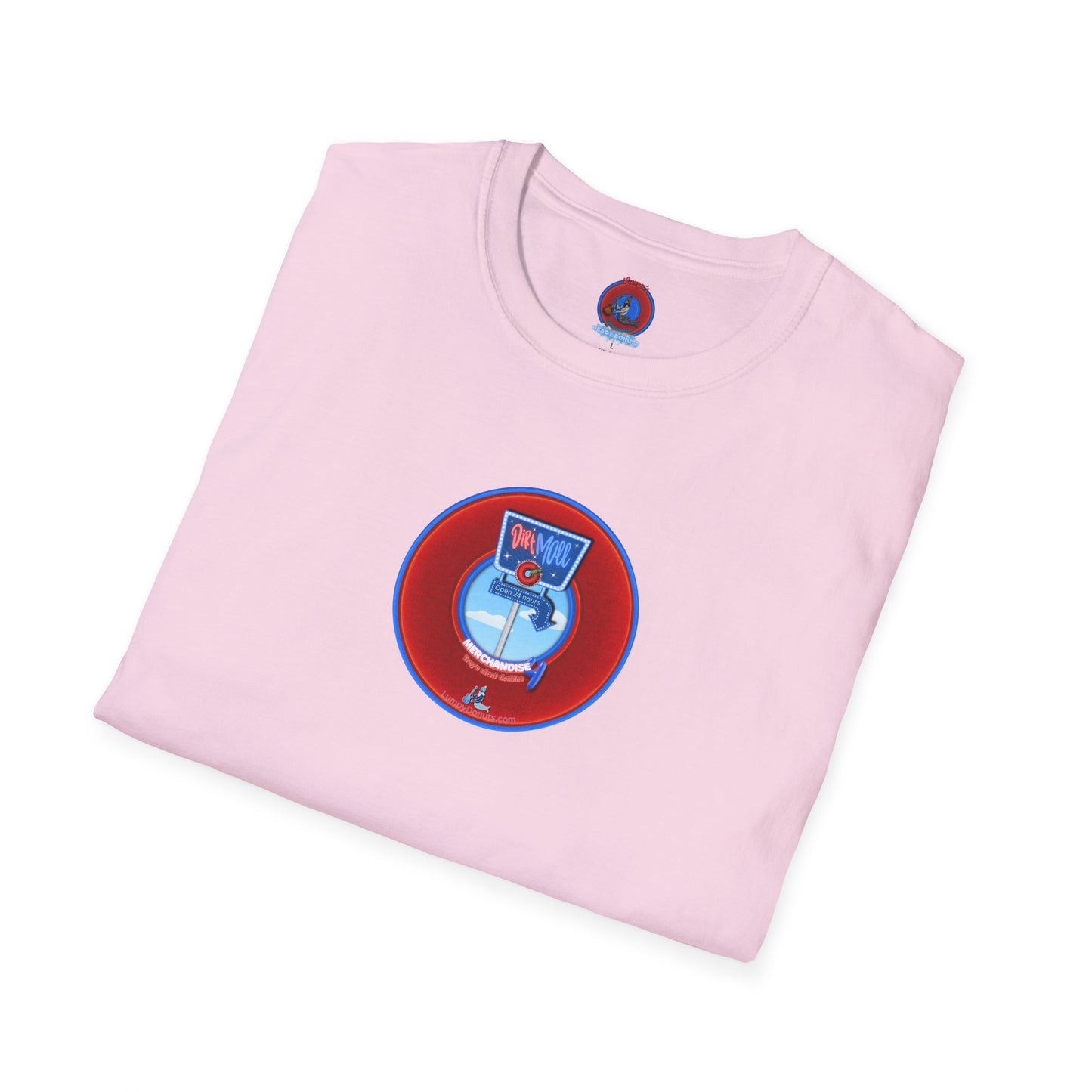 Classic Donut Tee - Unisex Soft-Style - "3rd Nipple Donut Tee" - vivid red dirt mall donut