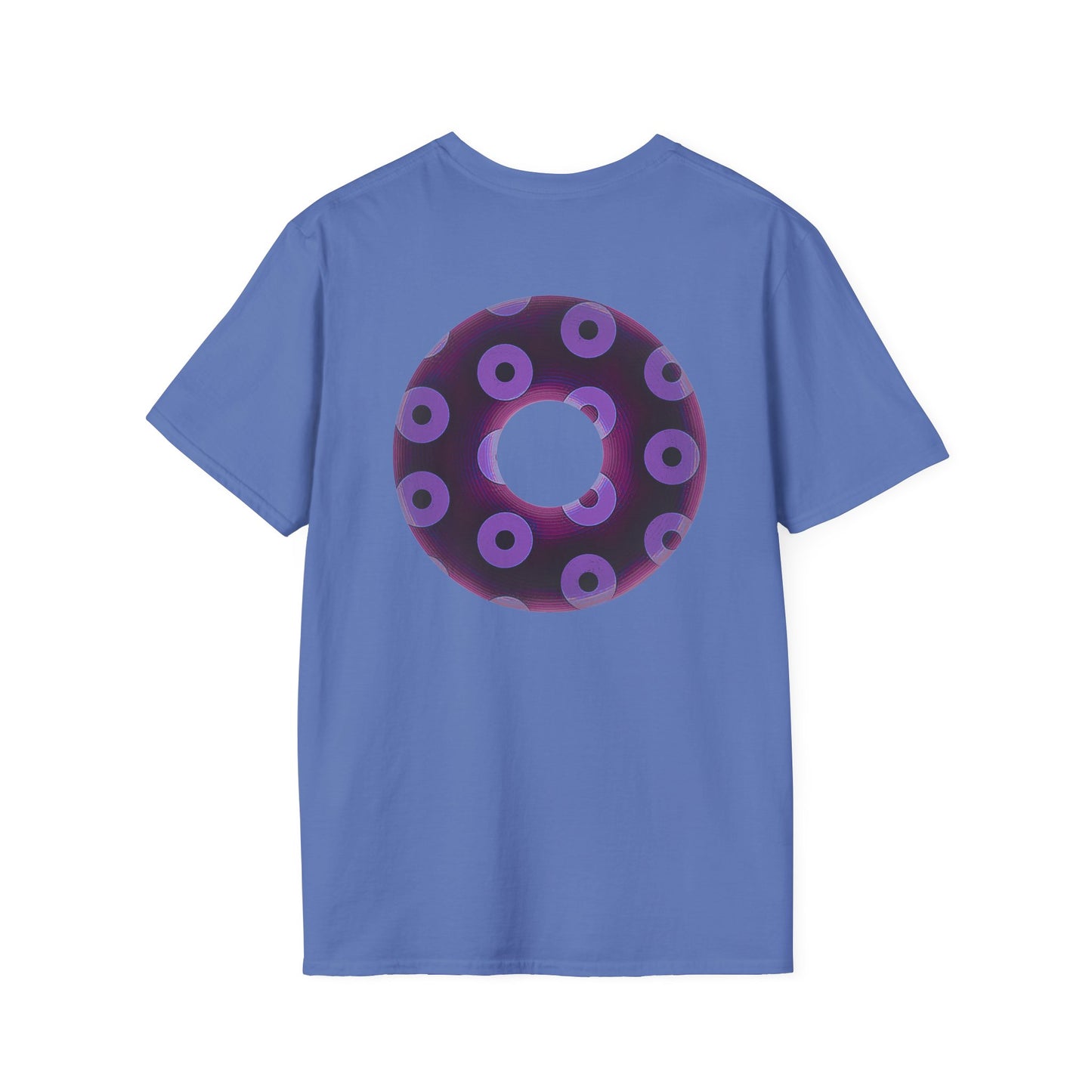 Plain Donuts/Unisex Soft-Style - "Plain Blimpy Paradoxical Donuts" - dark red violet/light purple donuts