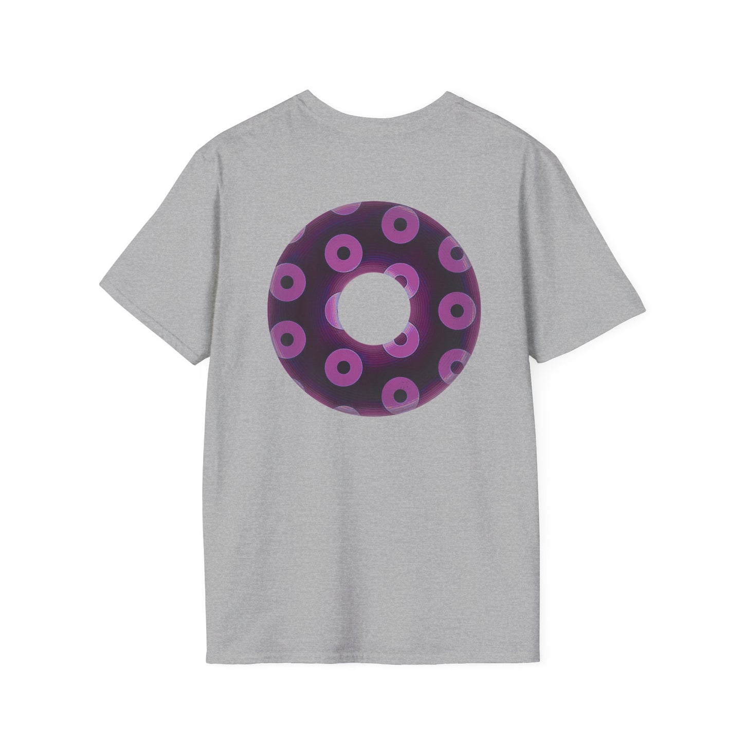 Plain Donuts/Unisex Soft-Style - "Plain Blimpy Paradoxical Donuts" - light purple/red violet donuts