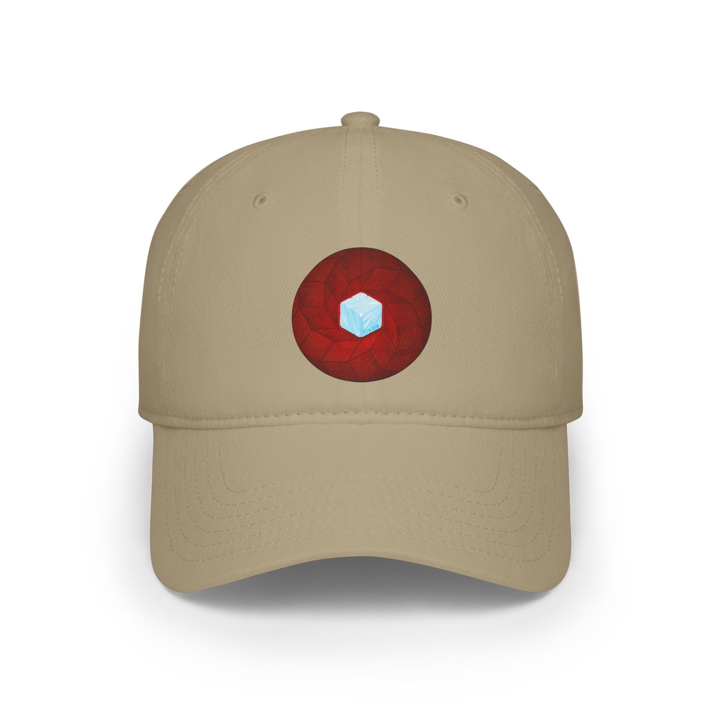 Lumpy Donut Baseball Cap - "It's Ice... Cube's Donut Cap" - variant 1 - red cube donut w/