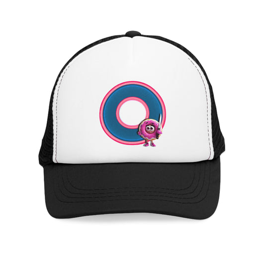 Lumpy Trucker Hat - "My Phriend the Donut" - variant 4 - blue/pink