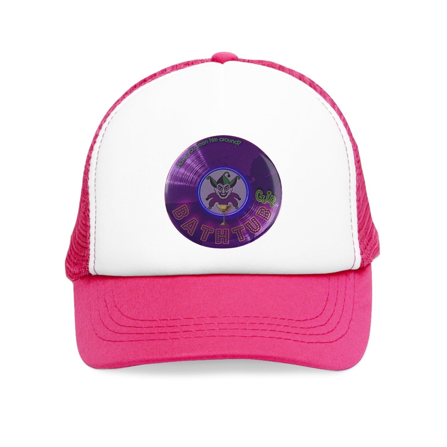Lumpy Trucker Hat - Joker's series - "Troubadour's Donut" - variant 3 - purple donut