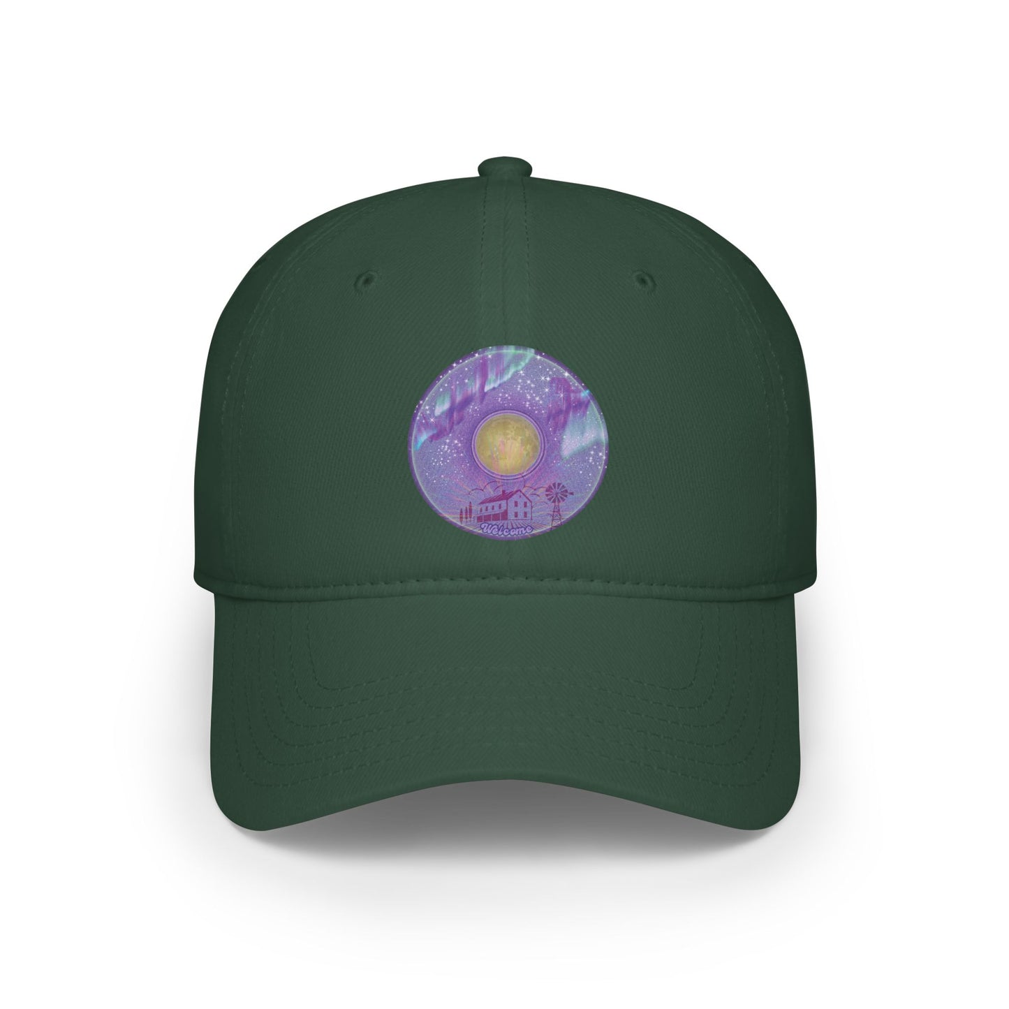 Lumpy Donut Baseball Cap - "Welcome, This is your Donut Cap" - vivid purple donut w/