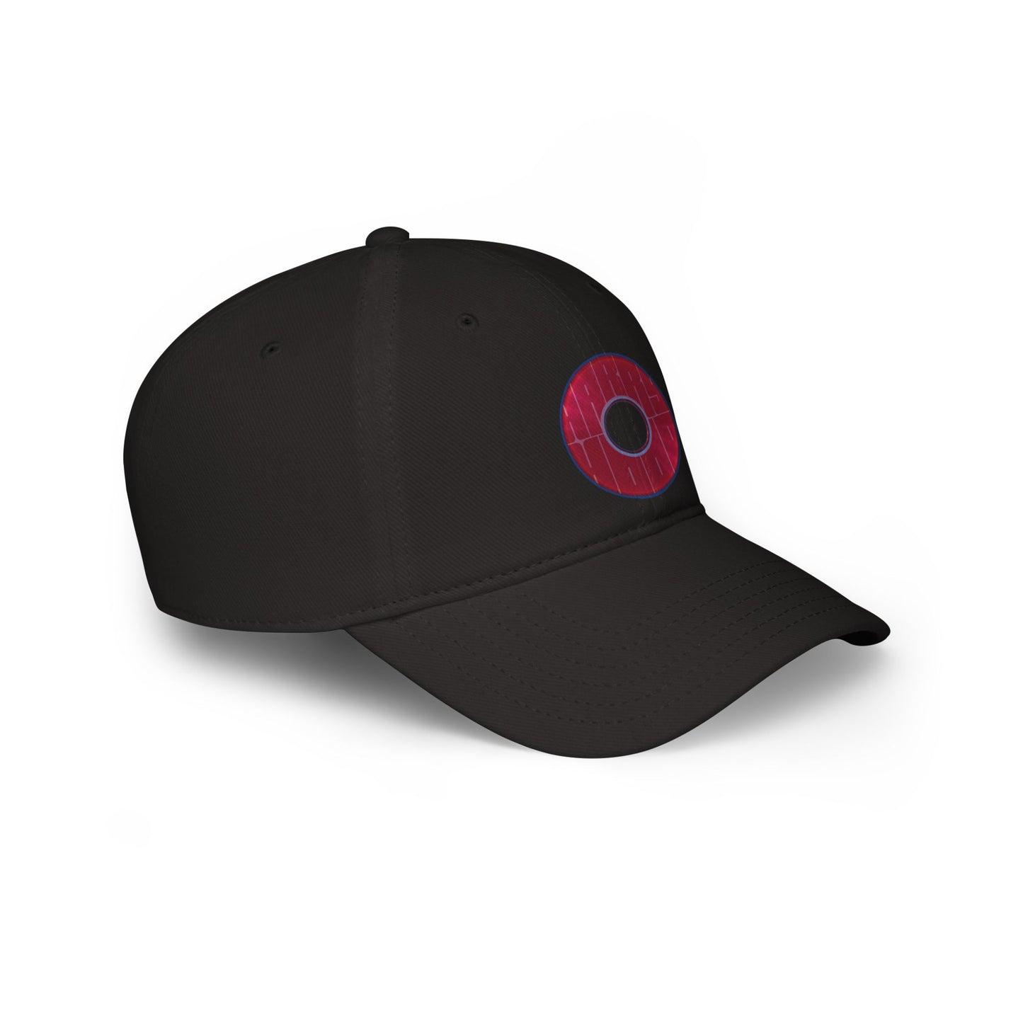 Donut Baseball Cap - "Harry Unofficial Donut Cap" - variant 1 - magenta/purple donut w/words