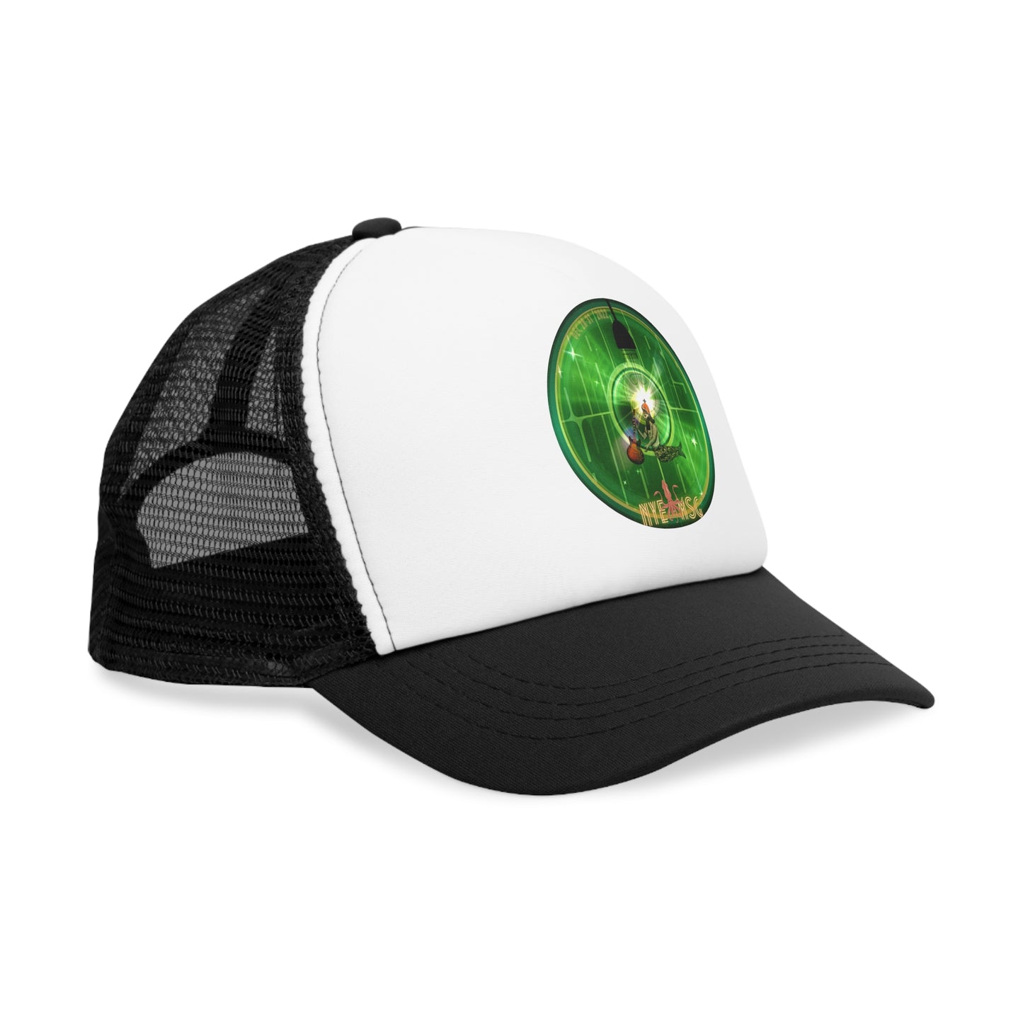 Lumpy Trucker Hat - "Where'd Harry Go? He Left This Hat" - variant 5 w/light bulb, Oannes - NYE MSG 2022 edition - green donuts