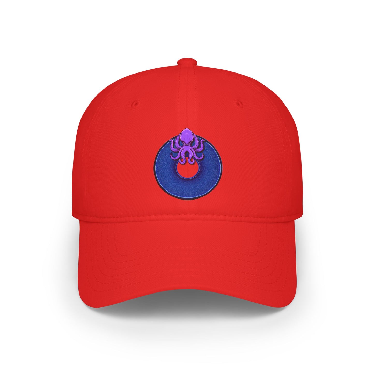 Lumpy Donut Baseball Cap - "Roger Moore's Donut" - variant 2 - vivid blue w/