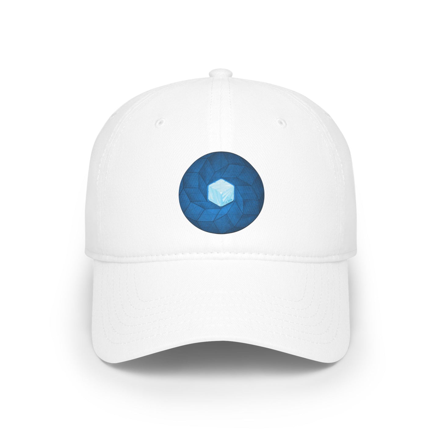 Lumpy Donut Baseball Cap - "It's Ice... Cube's Donut Cap" - variant 2 - blue cube donut w/