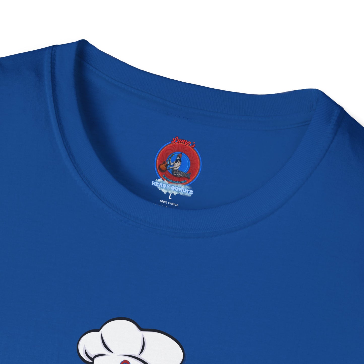 Classic Donut Tee - Unisex Soft-Style - "My Phriend the Donut" - plump vivid red donut