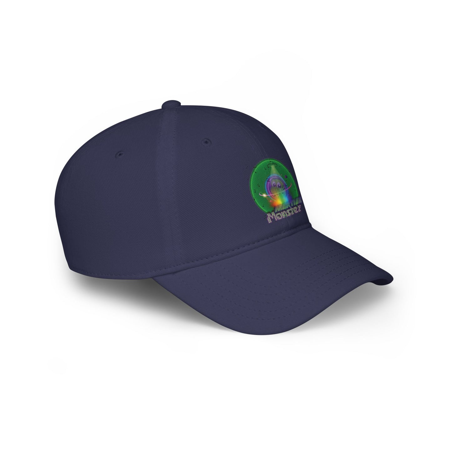 Lumpy Donut Baseball Cap - "My Phavorite Martian" - vivid green donut w/
