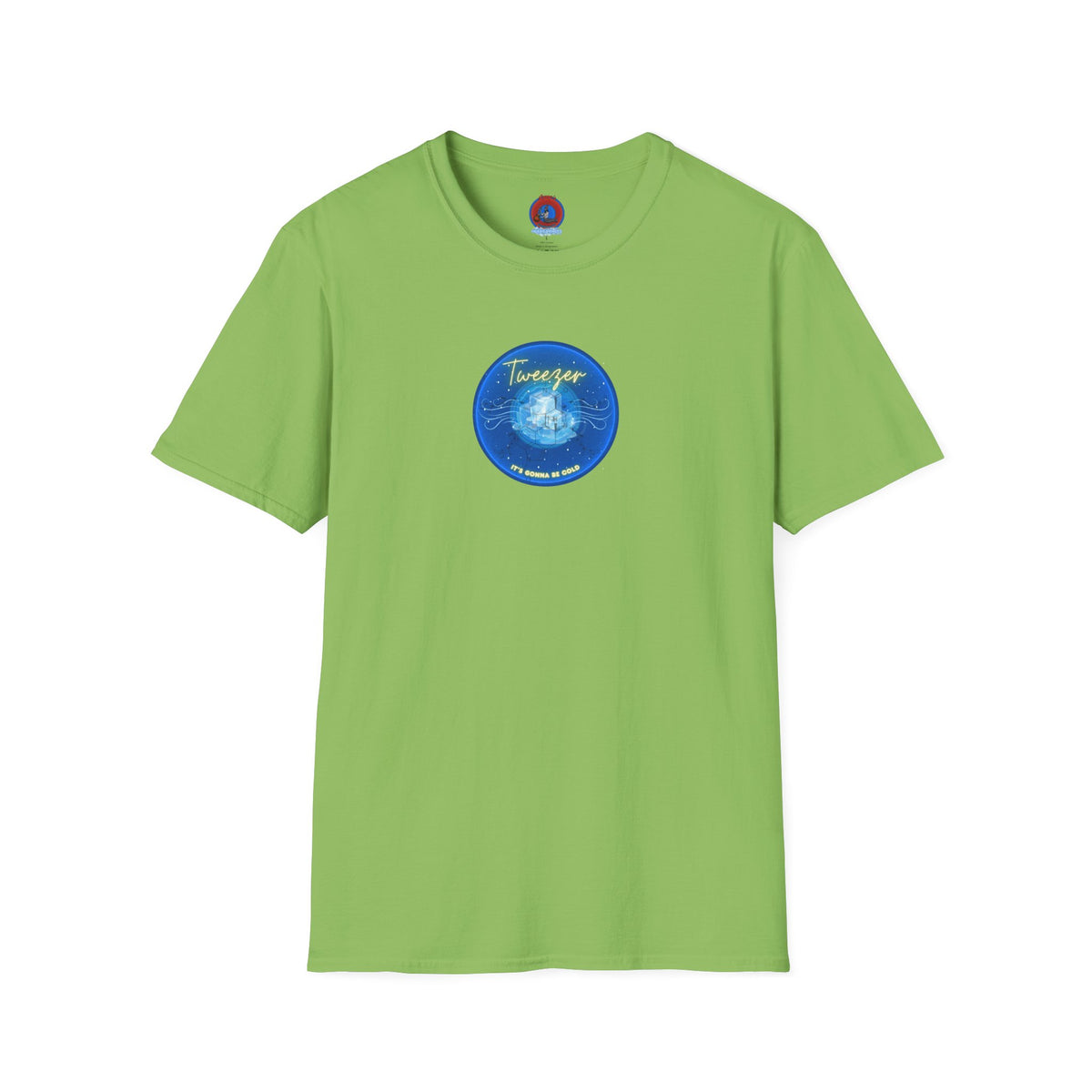Classic Donut Tee - Unisex Soft-Style - "The Donut Reprised" - vivid blue donut