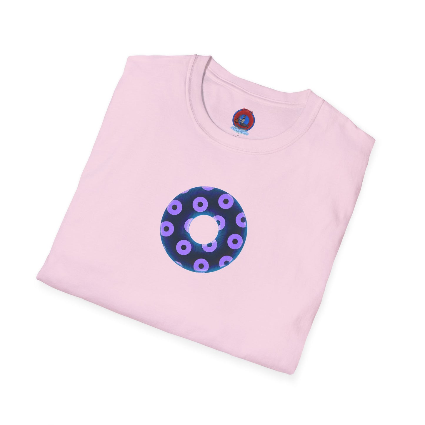 Plain Donuts/Unisex Soft-Style - "Plain Blimpy Paradoxical Donuts" - dark blue/light purple donuts