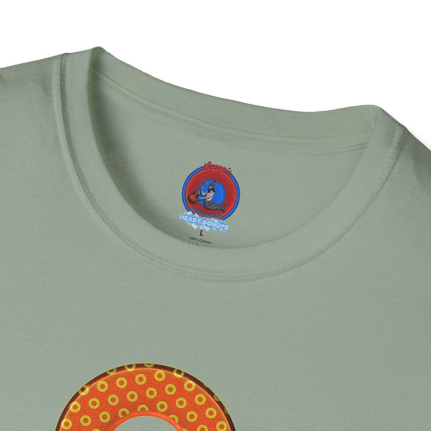 Plain Donuts/Unisex Soft-Style - "Plain Electric Paradoxical Donuts" - gold/orange donuts